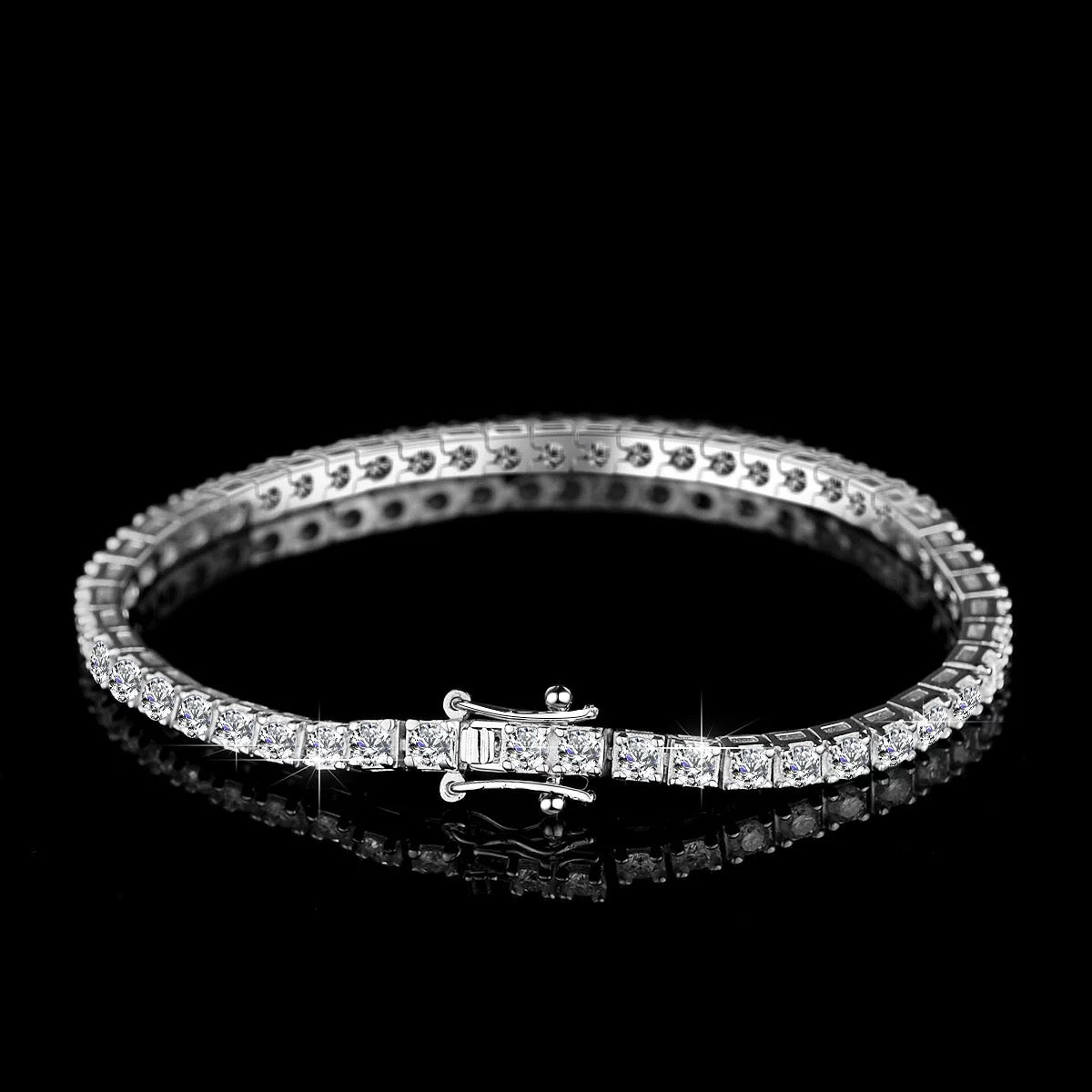 Roman Tennis Diamond Bracelet