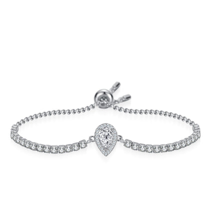 Paris Teardrop Diamond Adjustable Bracelet