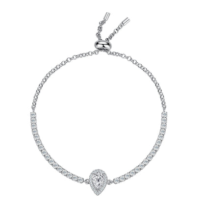 Paris Teardrop Diamond Adjustable Bracelet