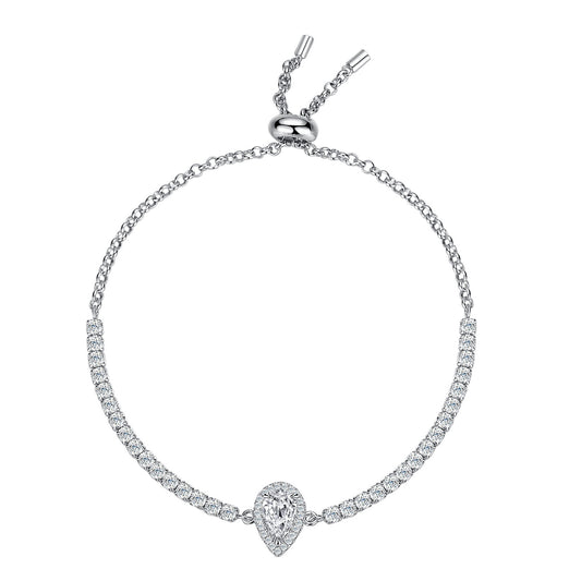 Paris Teardrop Diamond Adjustable Bracelet