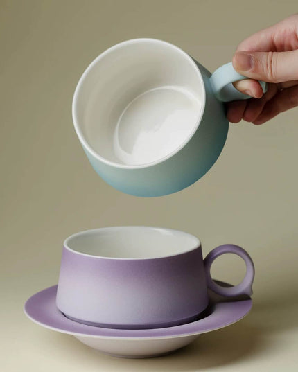 Handmade Gradient Ceramic Cup Set