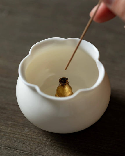 Ceramic Handmade Flower Bud Incense Holder