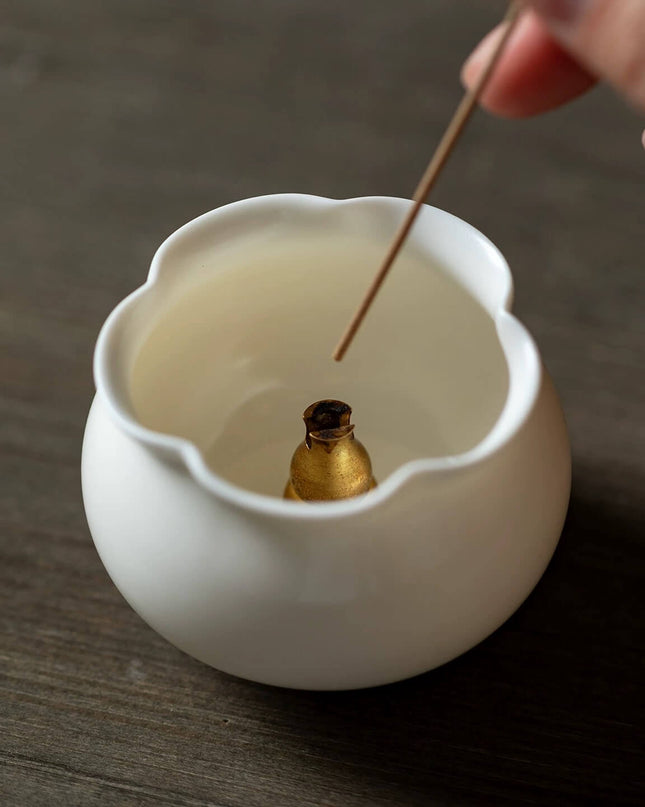 Ceramic Handmade Flower Bud Incense Holder