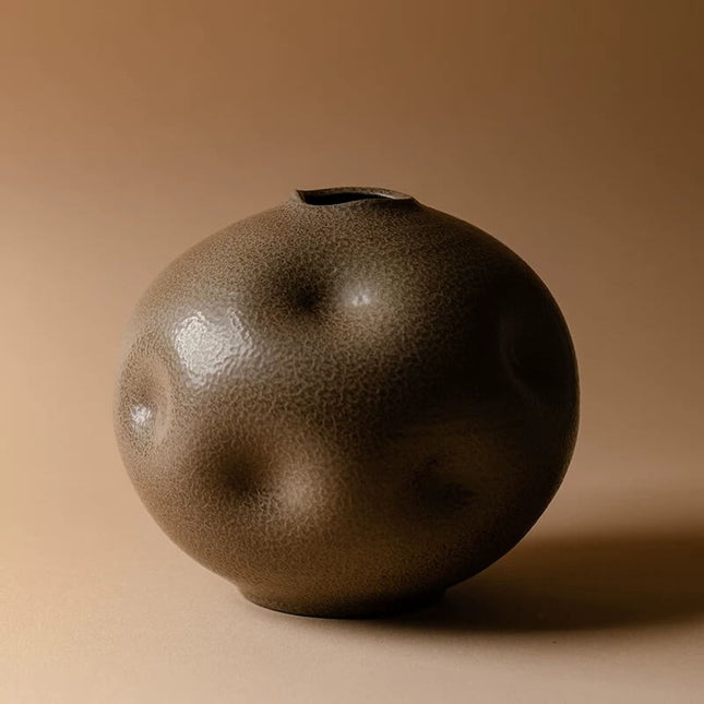 Wabi-Sabi Style Japanese Vintage Ceramic Vase