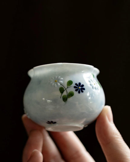 Hand Painted Daisy Incense Holder