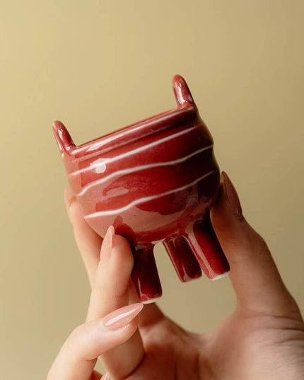 Three Footed Ceramic Incense Holder