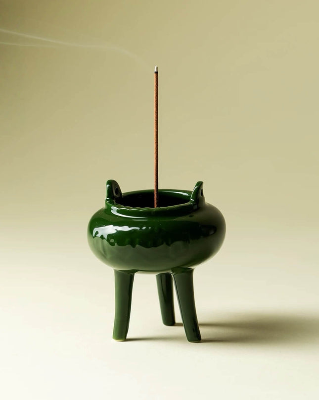 Ceramic Tripod Incense Holder