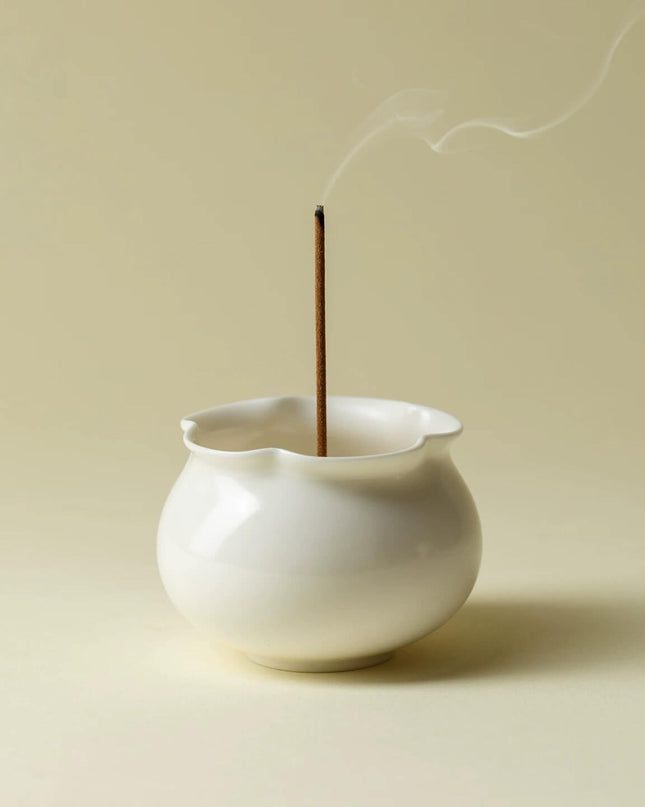 Ceramic Handmade Flower Bud Incense Holder