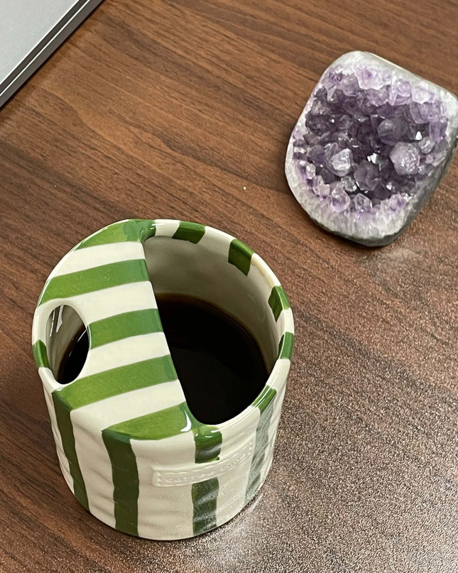 Travel Ceramic Stripe Coffee Mug:Halloween Edition