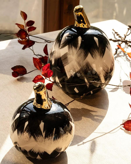 Ceramic Pumpkin Hand-painted Living Room Decor - Halloween Edition