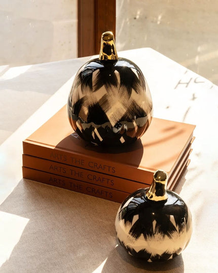 Ceramic Pumpkin Hand-painted Living Room Decor - Halloween Edition