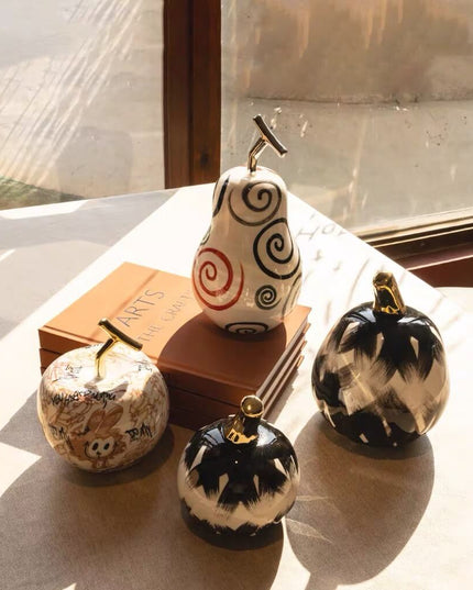 Ceramic Pumpkin Hand-painted Living Room Decor - Halloween Edition