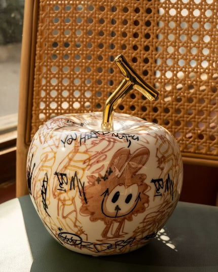 Ceramic Pumpkin Hand-painted Living Room Decor - Halloween Edition