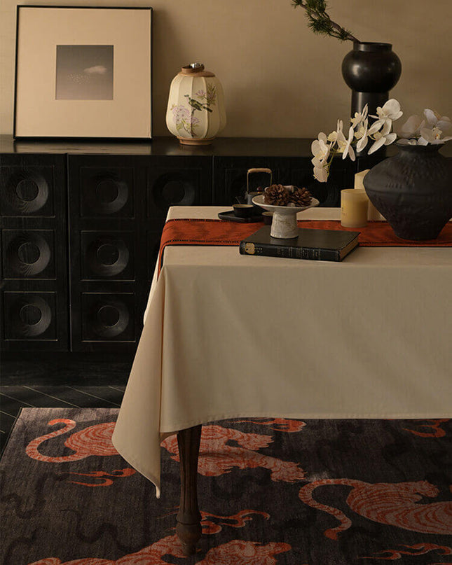 vintage tassel retro double-sided entryway table decor
