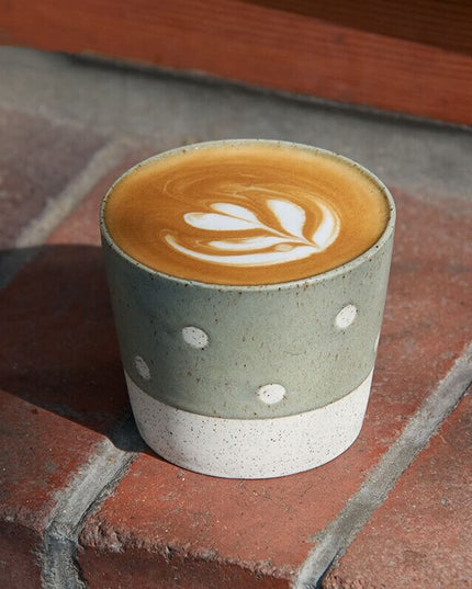 Wabi-Sabi Hand-Painted Ceramic Latte Coffee-Mug Series