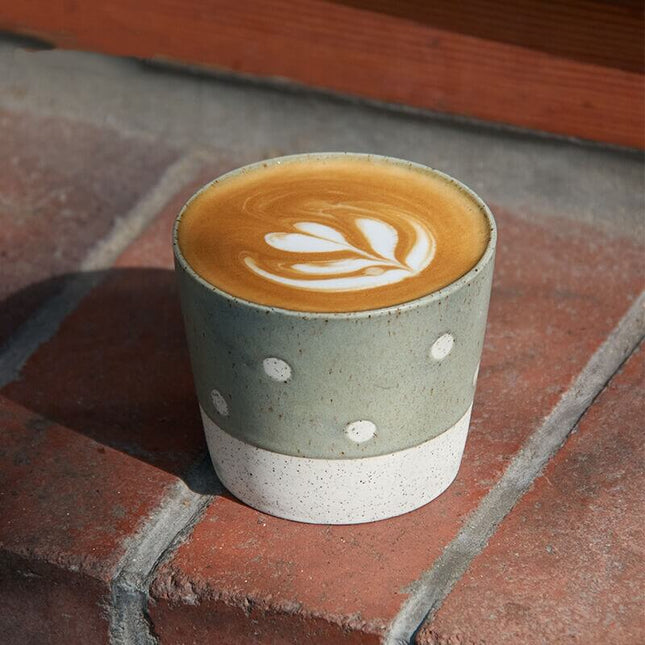 Wabi-Sabi Hand-Painted Ceramic Latte Coffee-Mug Series
