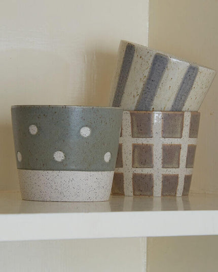 Wabi-Sabi Hand-Painted Ceramic Latte Coffee-Mug Series