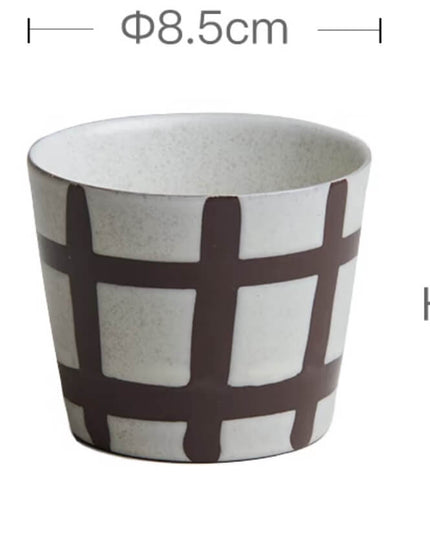 Wabi-Sabi Hand-Painted Ceramic Latte Coffee-Mug Series