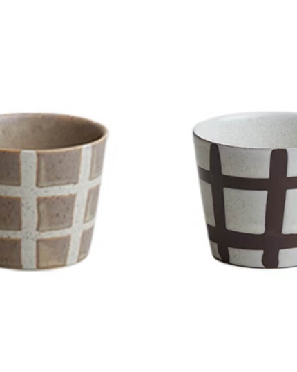Wabi-Sabi Hand-Painted Ceramic Latte Coffee-Mug Series