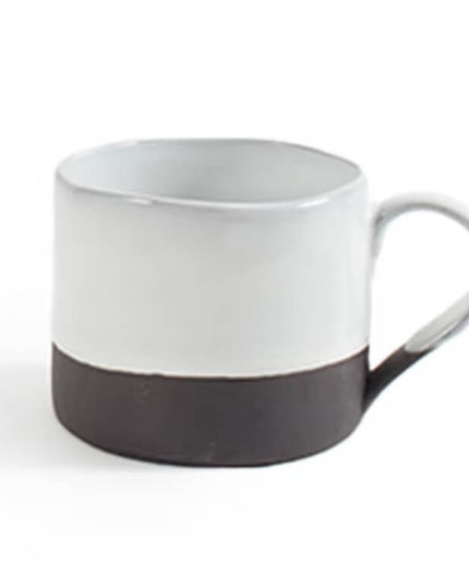 Striped Ceramic Matchstick Hand-painted Coffee Cup & Mug and handle- Fall Edition
