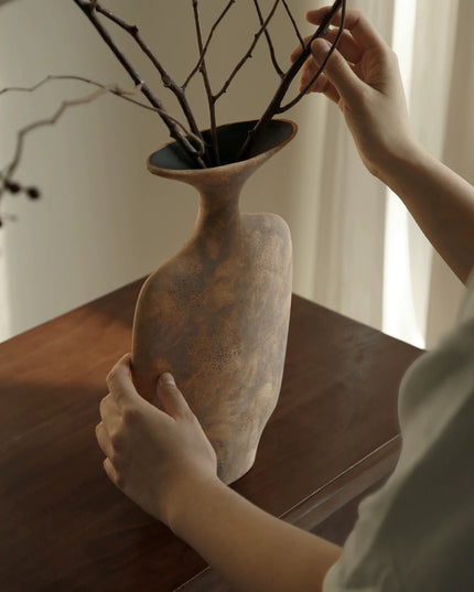Wabi-sabi Ceramic Art Vase