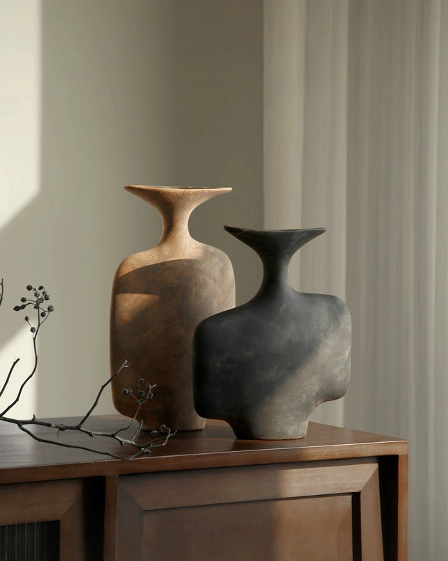Wabi-sabi Ceramic Art Vase