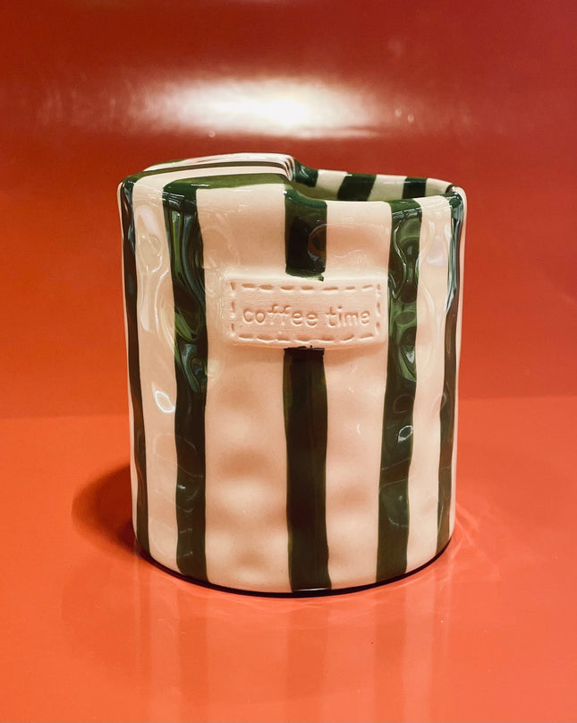 Travel Ceramic Stripe Coffee Mug:Halloween Edition
