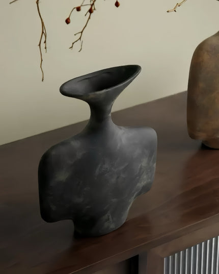 Wabi-sabi Ceramic Art Vase