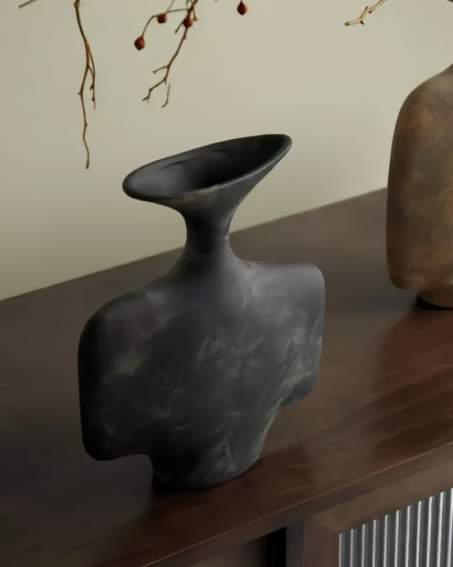 Wabi-sabi Ceramic Art Vase