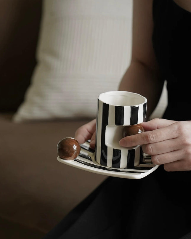 Circus Stripes Ceramic Coffee Mug