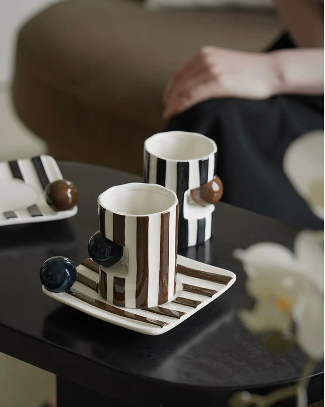Circus Stripes Ceramic Coffee Mug