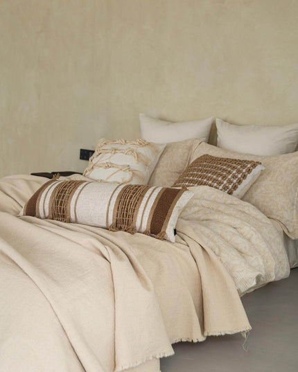 Natural Breathable Antique Cotton Linen Hemp Rope Throw Pillow