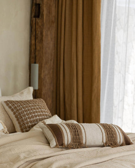 Natural Breathable Antique Cotton Linen Hemp Rope Throw Pillow
