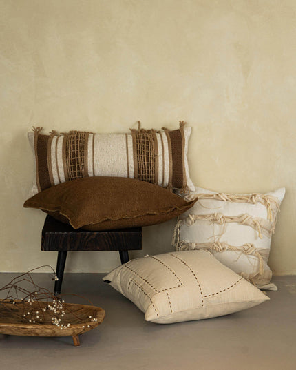 Natural Breathable Antique Cotton Linen Hemp Rope Throw Pillow