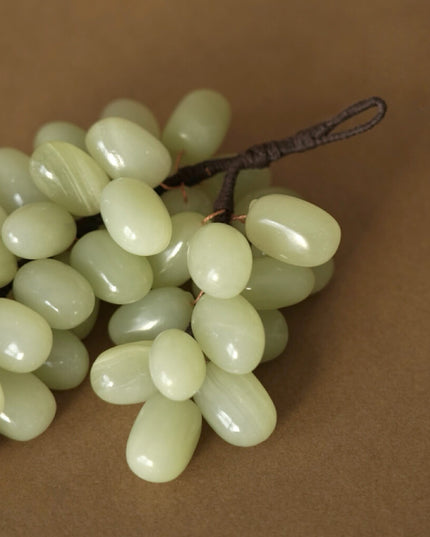 Natural Jade Grape Artistic Tabletop Ornament
