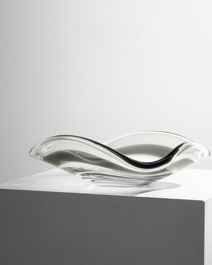 Art Glass Skirted Fruit Bowl