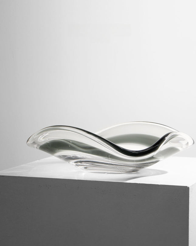 Art Glass Skirted Fruit Bowl
