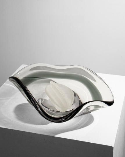 Art Glass Skirted Fruit Bowl