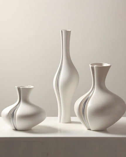 Wabi-Sabi Art Ceramic Textured Vase