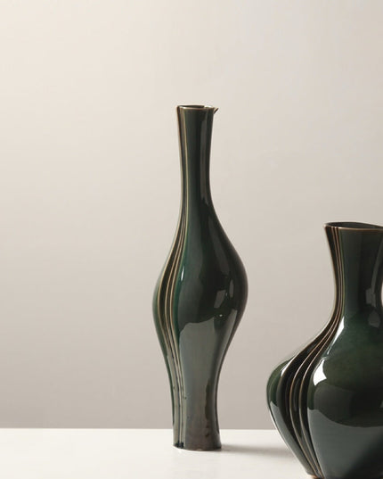 Wabi-Sabi Art Ceramic Textured Vase