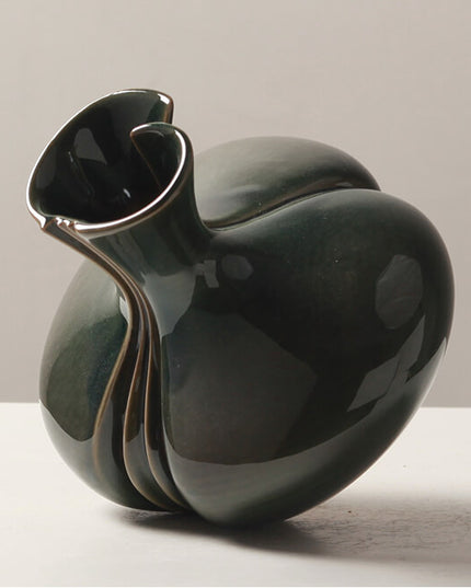 Wabi-Sabi Art Ceramic Textured Vase