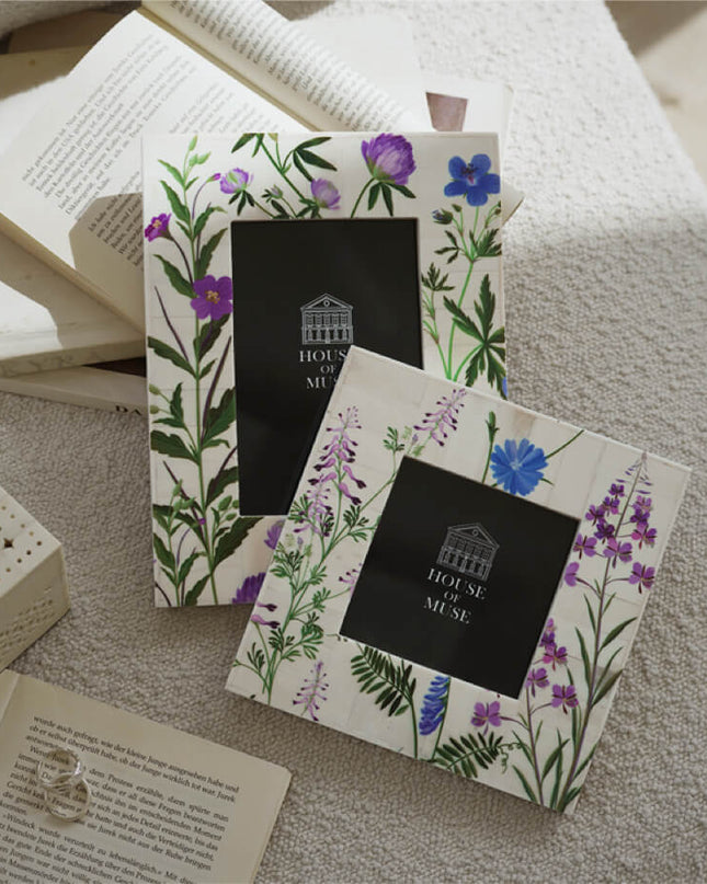 Hand-painted Wabi-Sabi Art Photo Frame