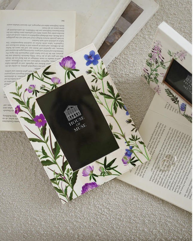 Hand-painted Wabi-Sabi Art Photo Frame