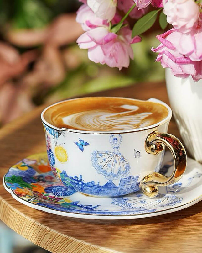 Ballet Dancer Ceramic Tea & Coffee Cup Set