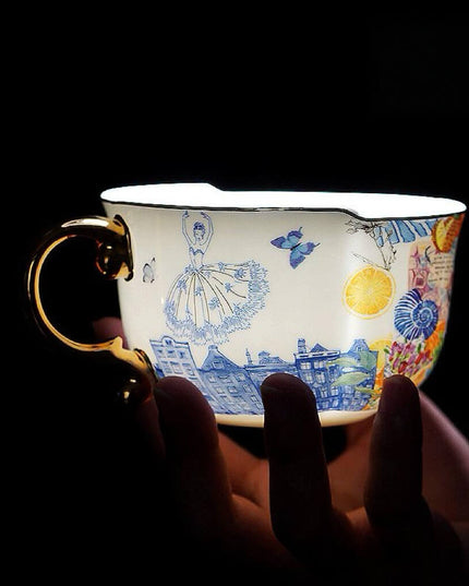 Ballet Dancer Ceramic Tea & Coffee Cup Set