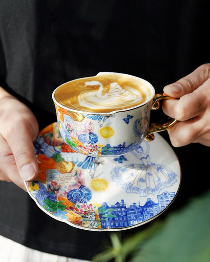 Ballet Dancer Ceramic Tea & Coffee Cup Set