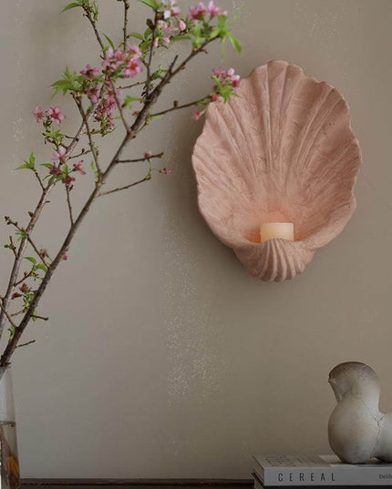 Shell Ceramic Wall Candle Decoration