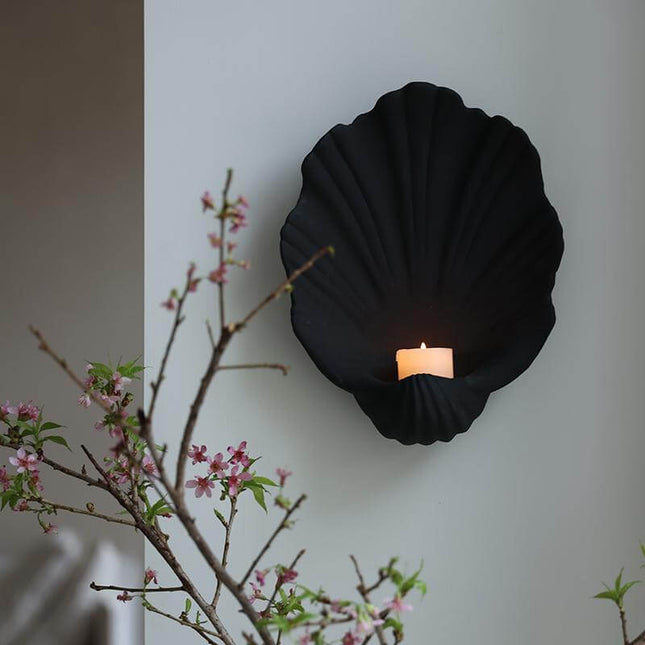 Shell Ceramic Wall Candle Decoration
