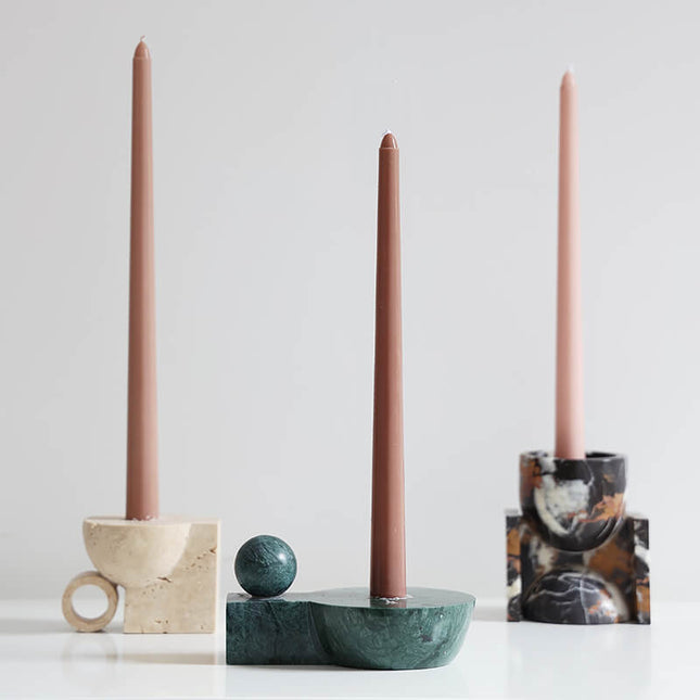 Natural Marble Candleholder & Decorative Base