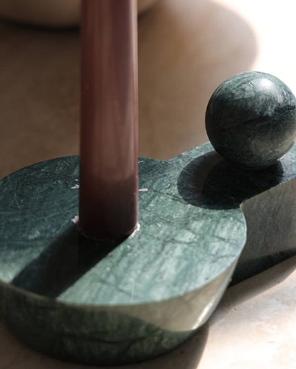 Natural Marble Candleholder & Decorative Base